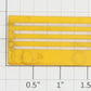 Lionel 9707-15 Yellow Unpainted Lower Level Stock Car Door