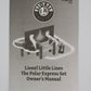 Lionel 771-1296-250 Little Lines Polar Express Instruction Manual