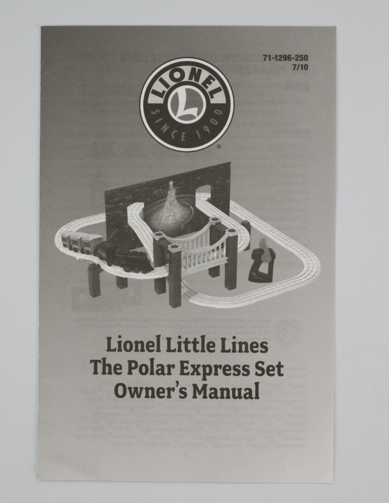 Lionel 771-1296-250 Little Lines Polar Express Instruction Manual