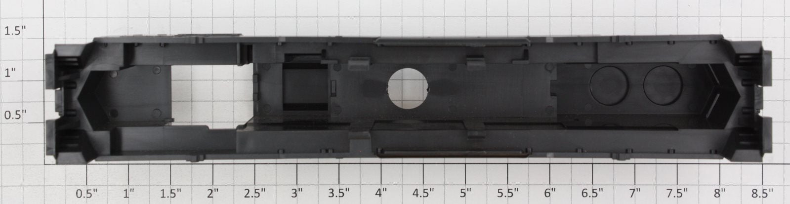 Athearn 46940 HO Scale Black GP38-2 Body Shell