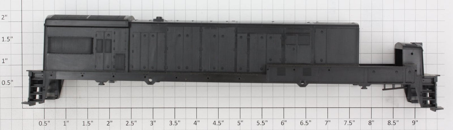 Athearn 35101 HO Scale Black U33C Diesel Body Shell