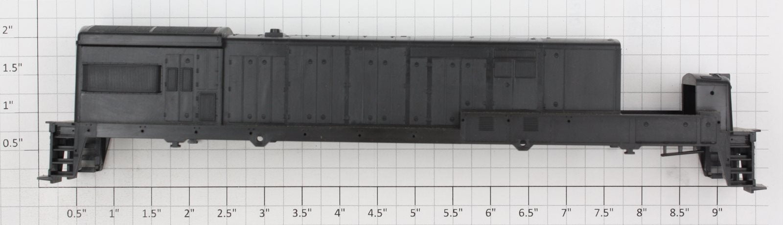 Athearn 35101 HO Scale Black U33C Diesel Body Shell