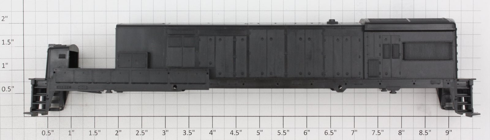 Athearn 35101 HO Scale Black U33C Diesel Body Shell