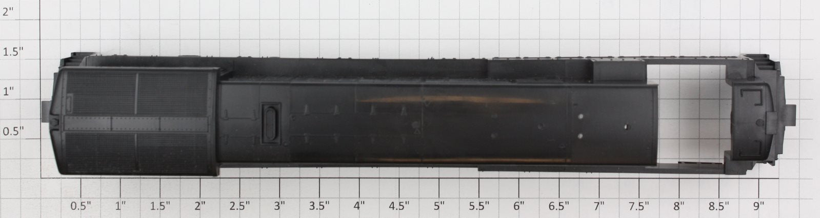 Athearn 35101 HO Scale Black U33C Diesel Body Shell