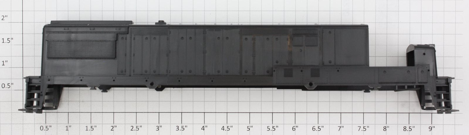 Athearn 34301 HO Scale Black UC28 Diesel Body Shell