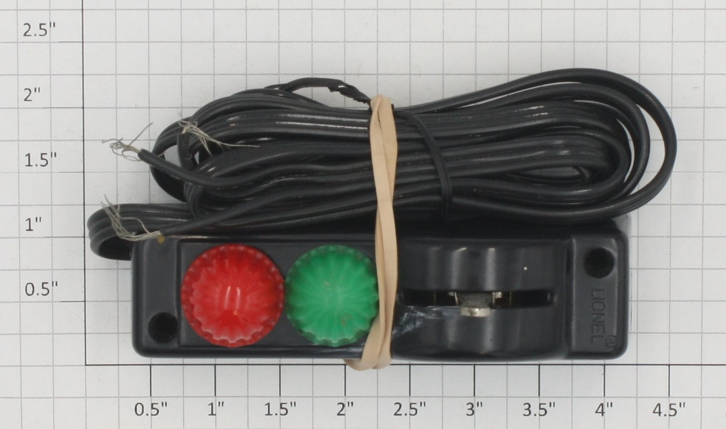 Lionel O22C-1 O27 Late Single Plastic Switch Controller with Lens Caps Wired