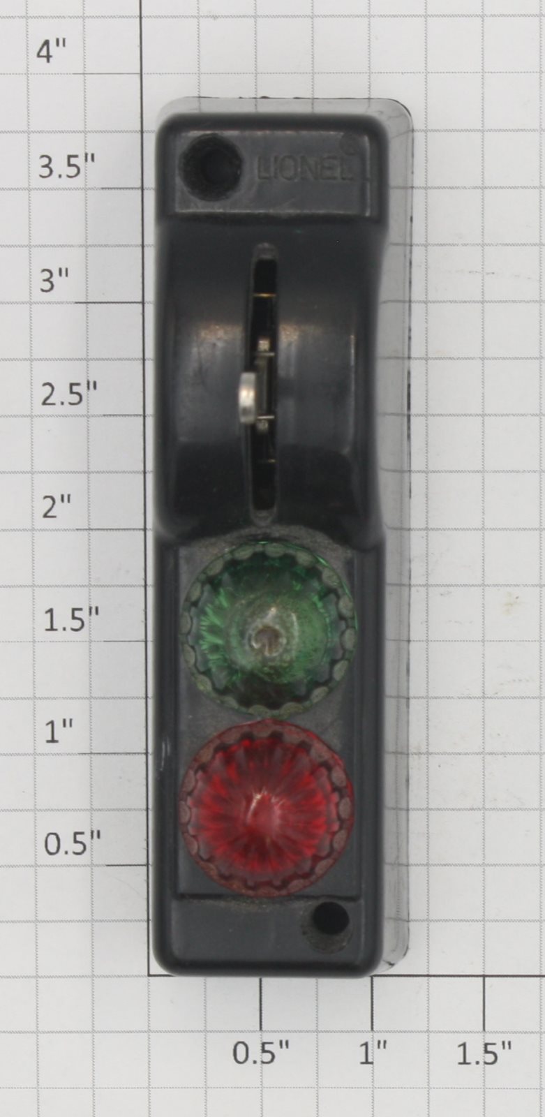 Lionel 5122-2 O Gauge Bayonet Base Switch Controller with Jewel Lenses No Wire
