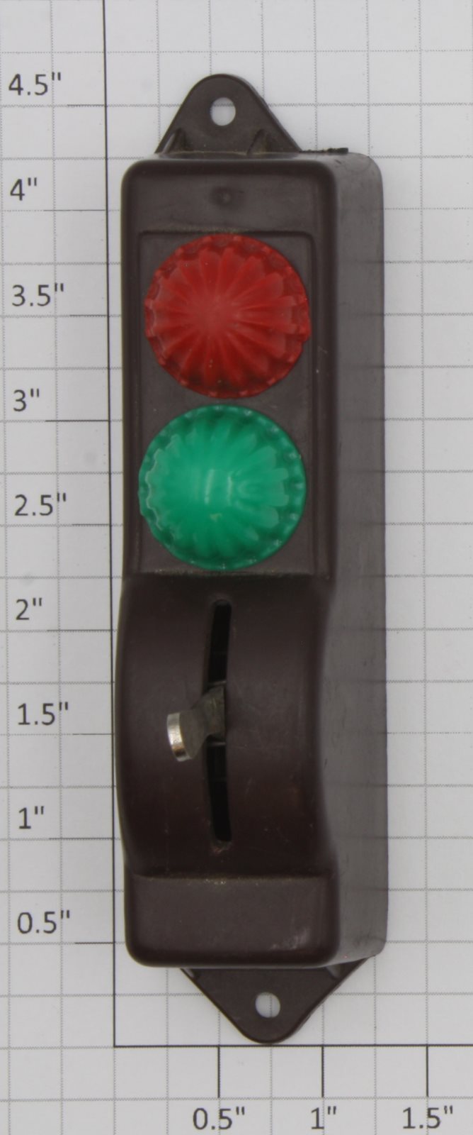 Lionel O27-100X O27 Brown Single Plastic Switch Controller with Lens Caps