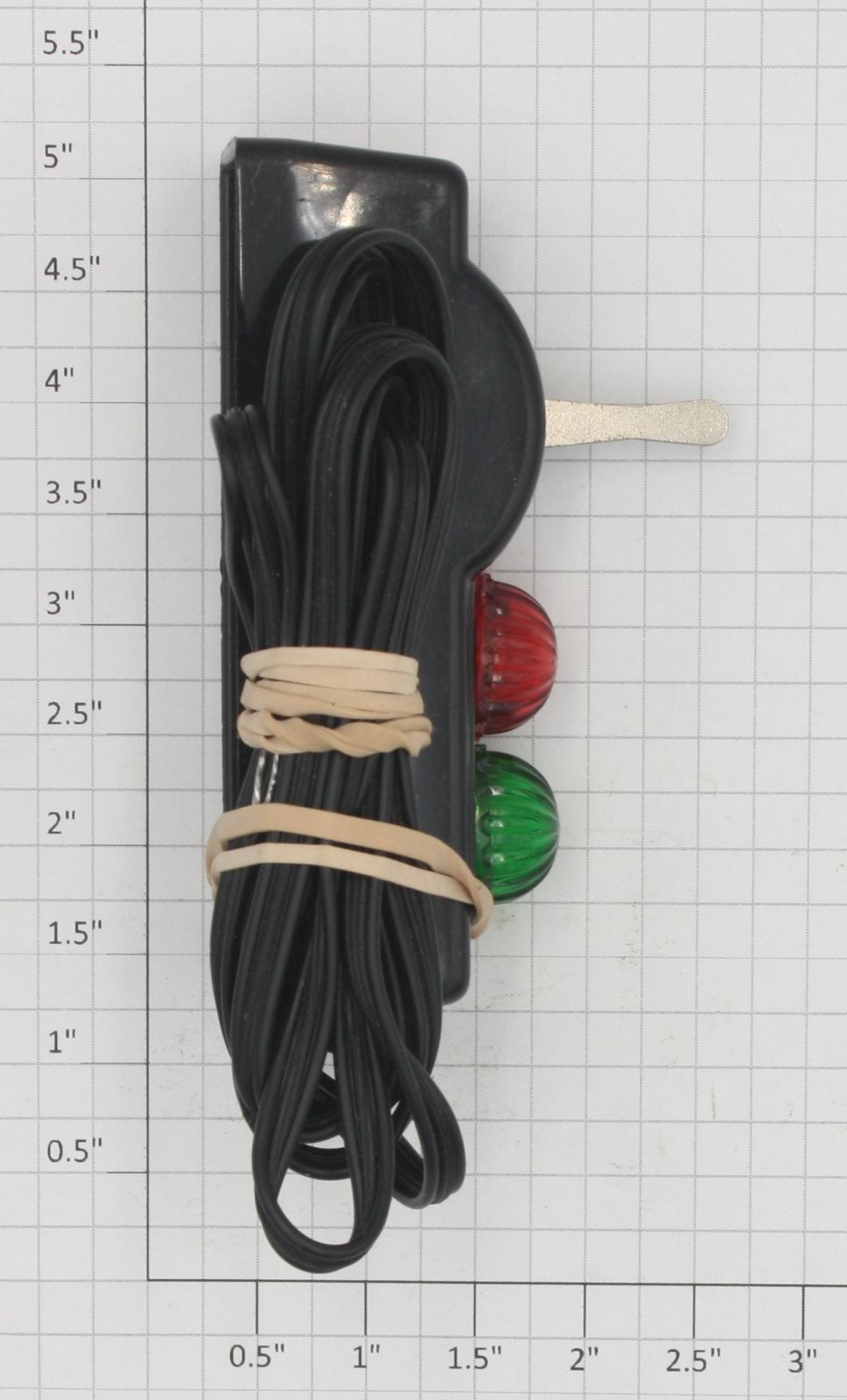 Lionel 5122-2 Black Switch Controller with Wire and Bayonet Base Bulbs