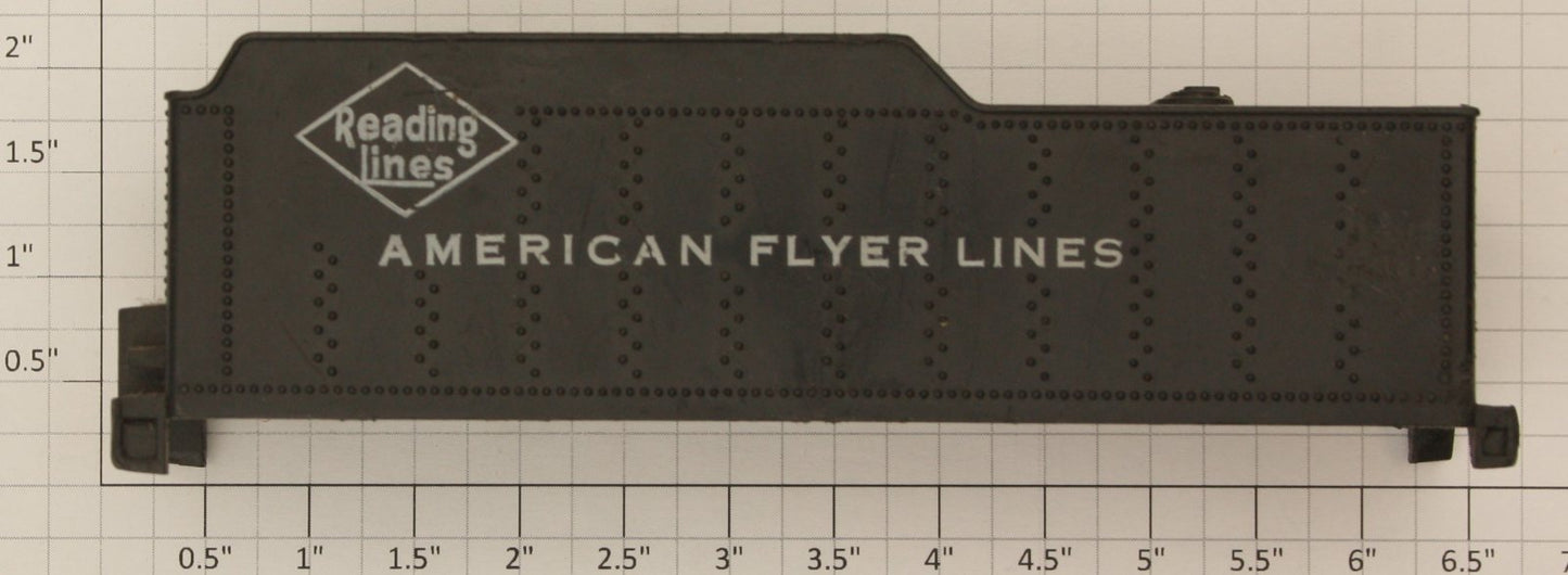 American Flyer XA9461 AF Reading Lines Plastic Tender Shell
