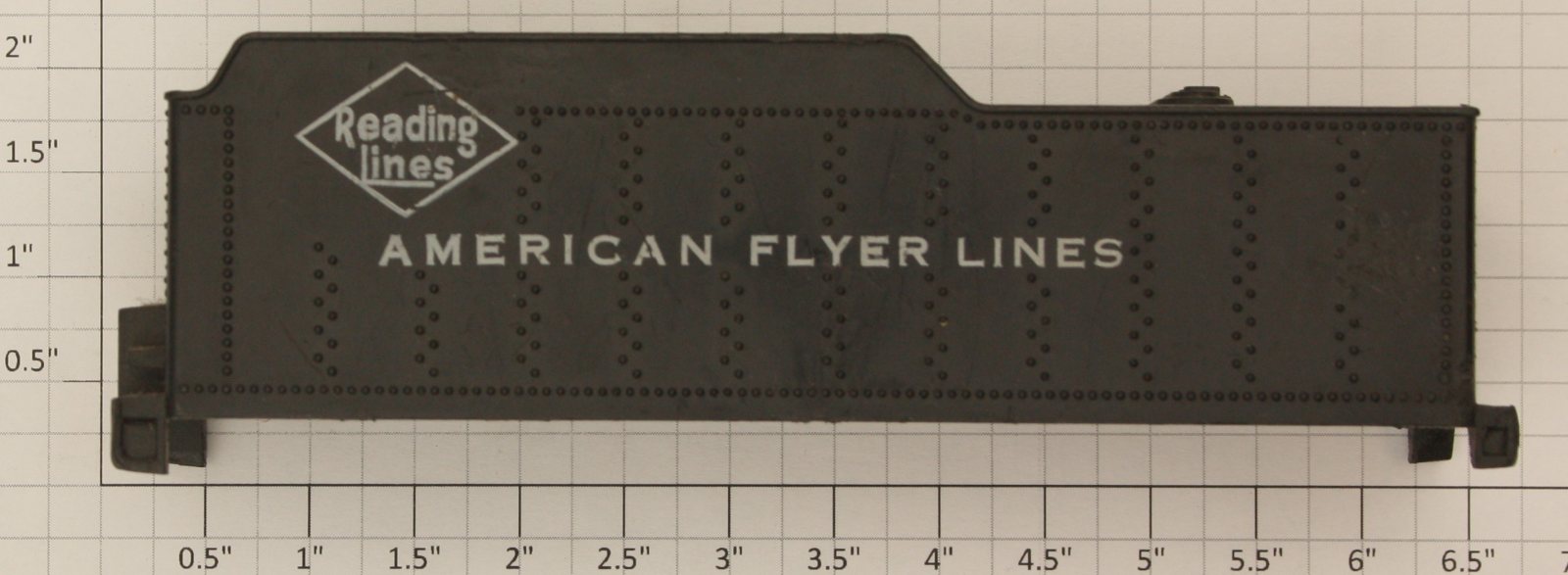 American Flyer XA9461 AF Reading Lines Plastic Tender Shell