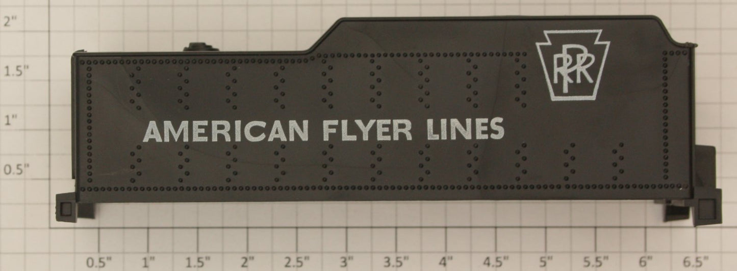 American Flyer PRR-P1 Pennsylvania American Flyer Lines Plastic Tender Shell