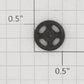 Lionel 161-3 Prewar O Gauge Baggage Cart Wheel without Axle