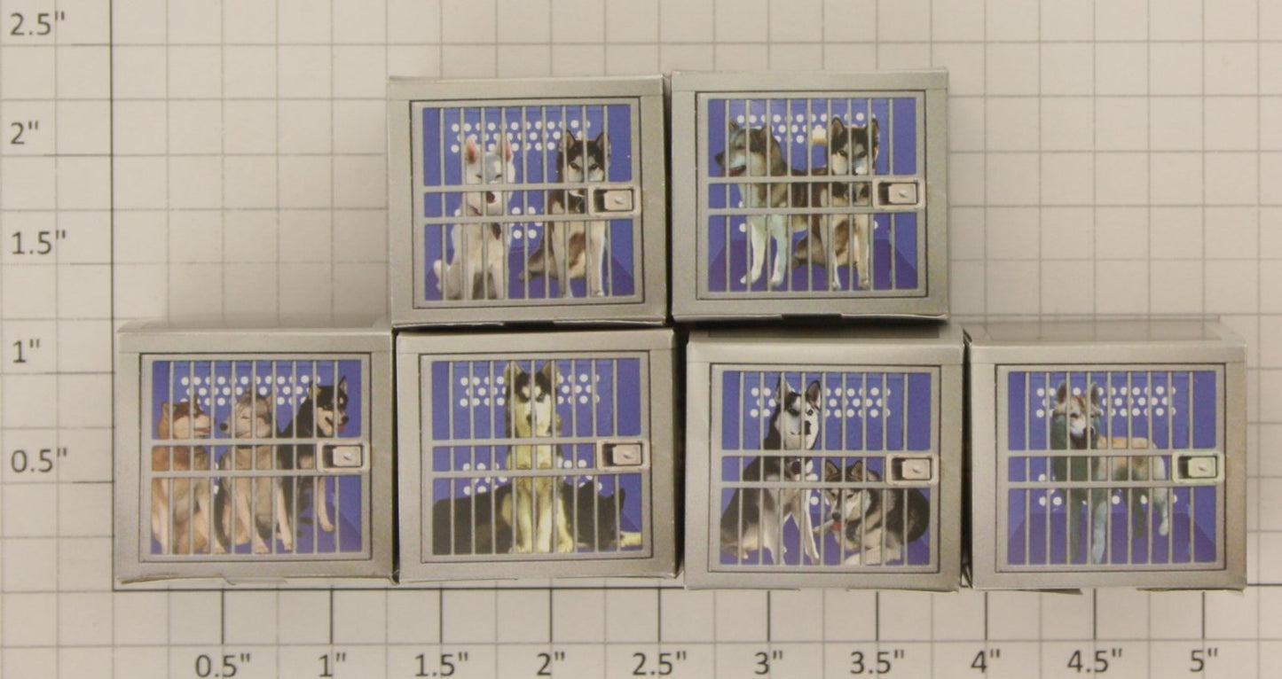 Lionel 19586-10 Huskies in Dog Crates (Set of 6)