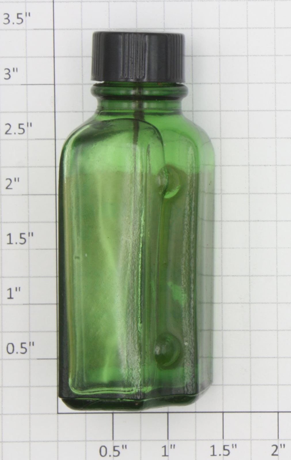 Marx MX-400SC Vintage Green Smoke Fluid Glass Bottle with Original Fluid