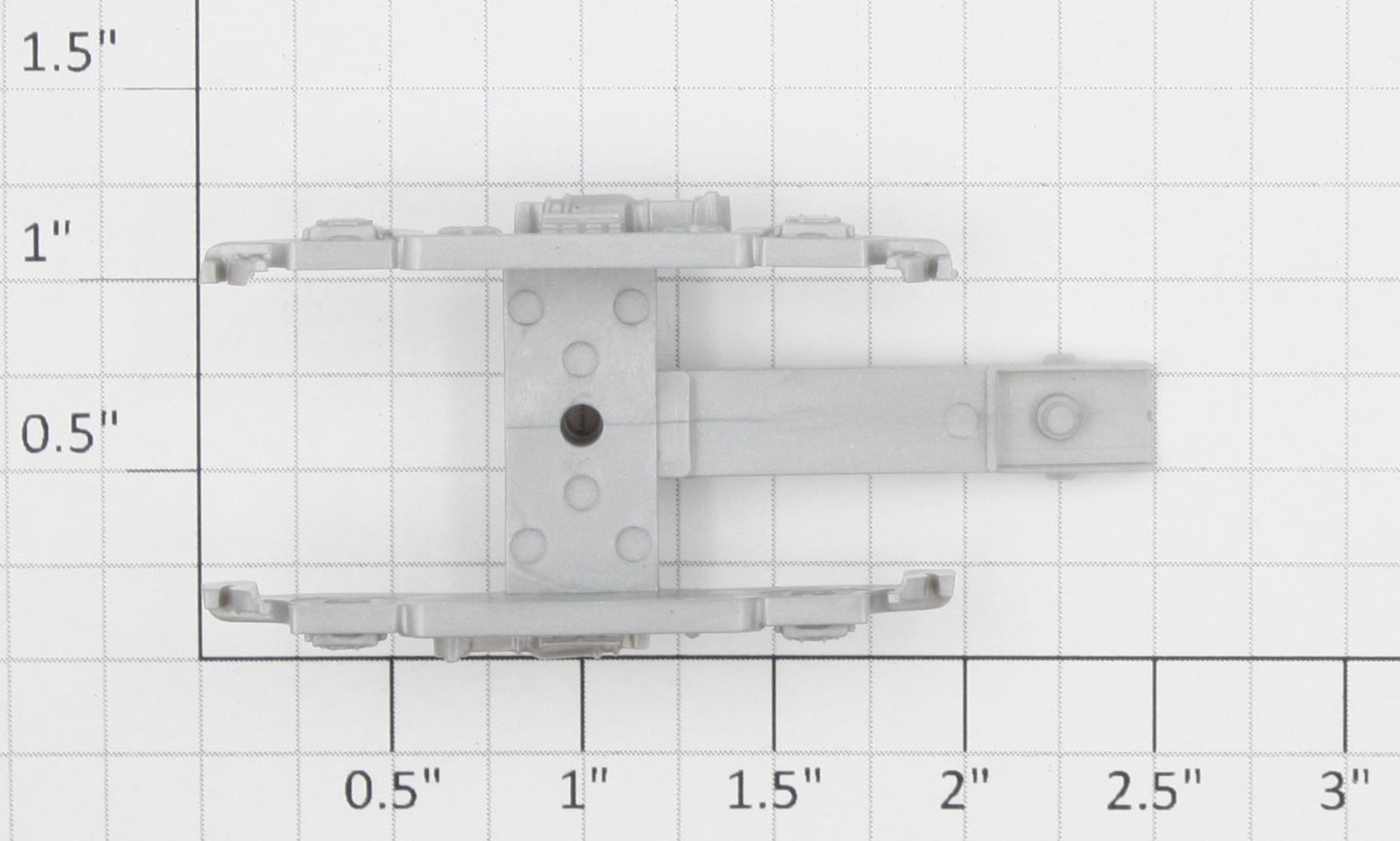 Athearn 60411 HO Silver Plastic Passenger Truck Frame