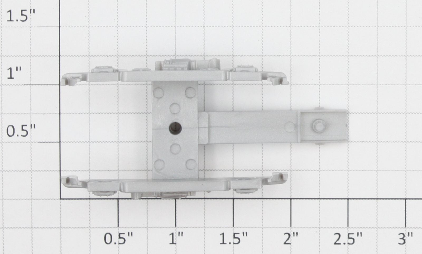 Athearn 60411 HO Silver Plastic Passenger Truck Frame
