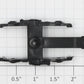 Athearn 60401 HO Black Plastic Passenger Truck Frame