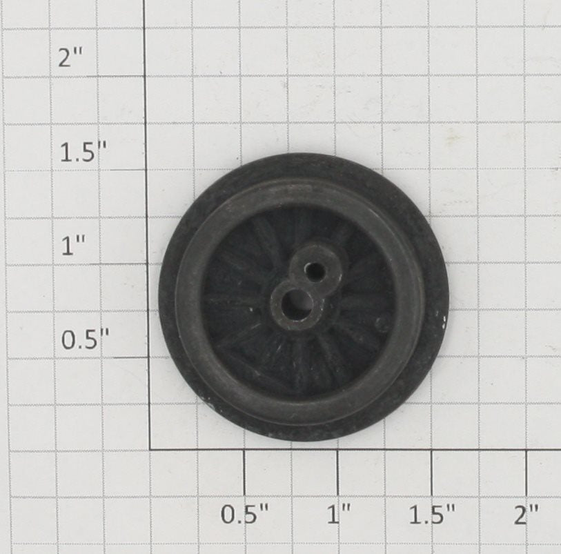 Lionel 249E-19 Black Closed Spoked 1-9/16" Gear Wheel w Black Rim-No Stud