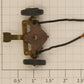 American Flyer XA16B112 Front End Steering Mount with Wheels and Tires