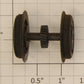 American Flyer XA15A220A Pull-Mor Black Plastic Wheel Axle and Gear Assembly
