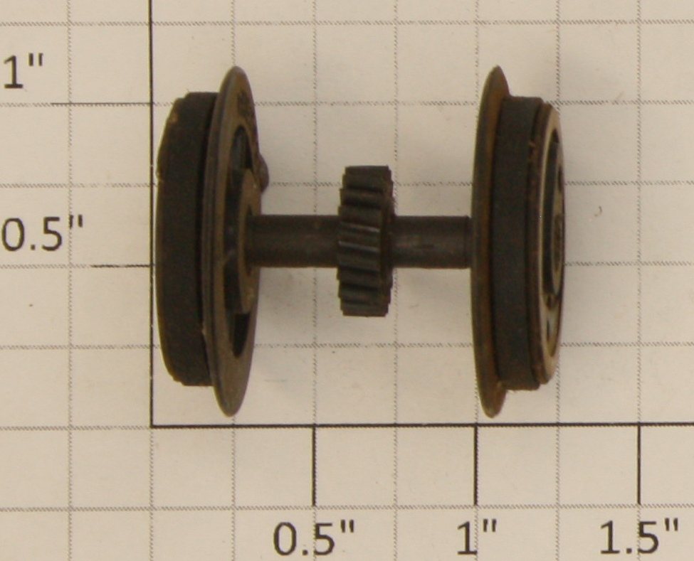 American Flyer XA15A220 Pull-Mor Plastic Wheel Axle and Gear Assembly