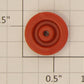 American Flyer PA9990F Franklin / Washington Red Plastic Front Wheel