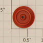 American Flyer PA9990F Franklin / Washington Red Plastic Front Wheel