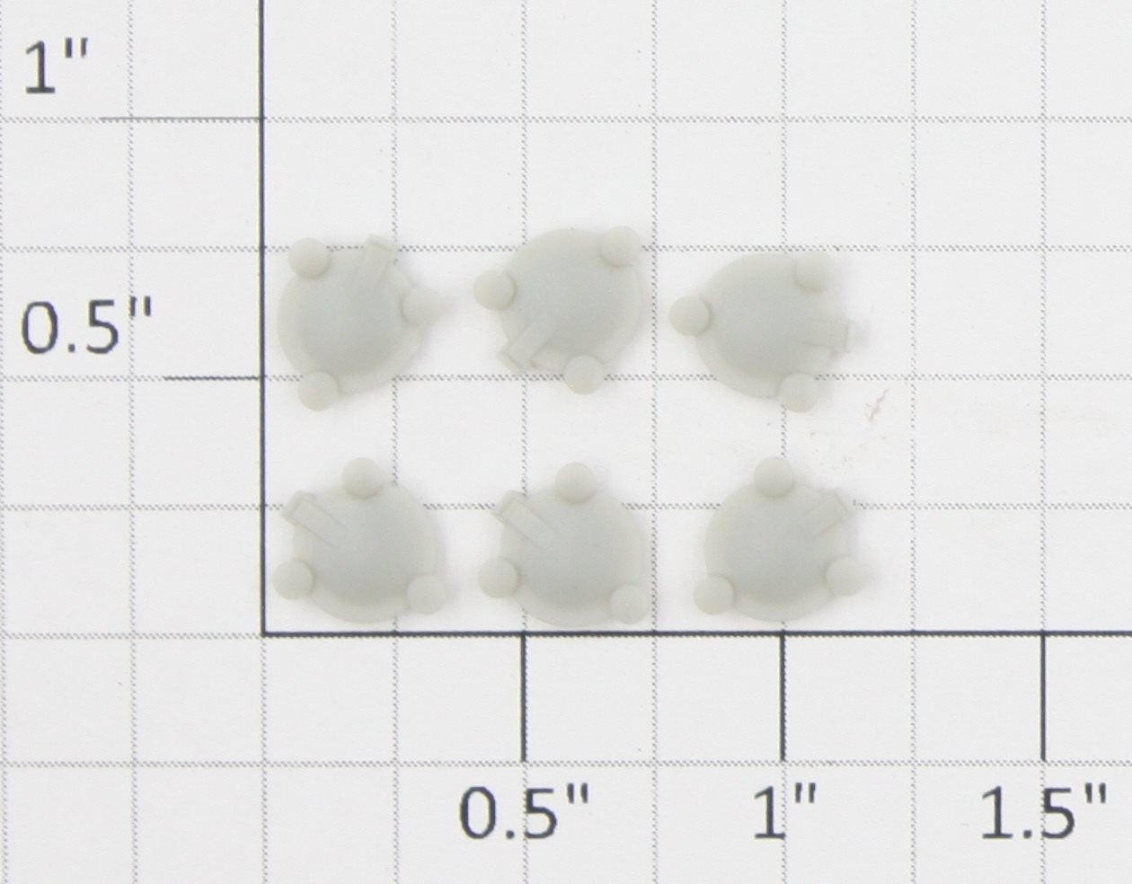 Athearn 87691 HO Unpainted Airslide Roof Hatches (Set of 6)