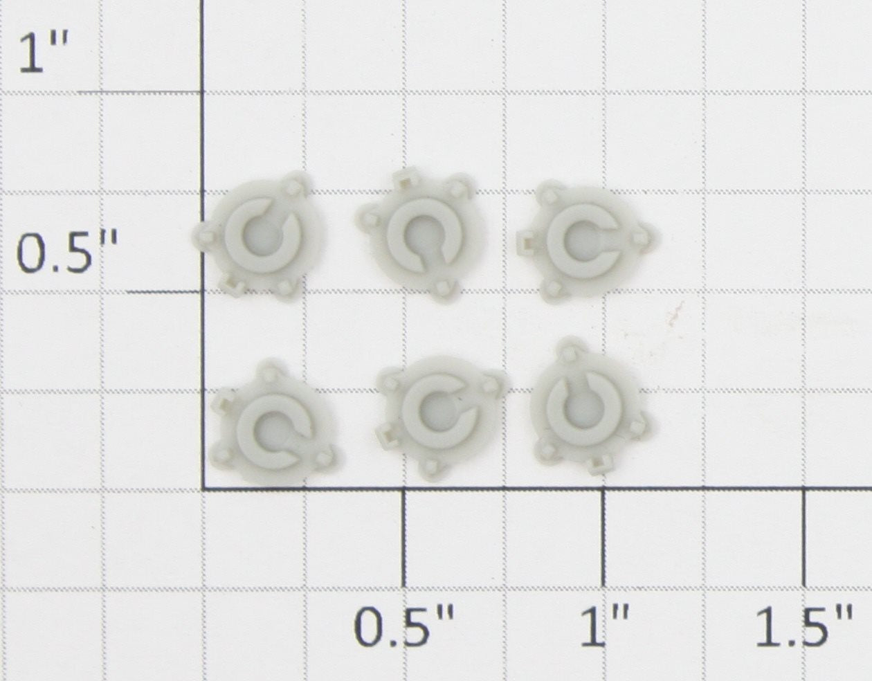 Athearn 87691 HO Unpainted Airslide Roof Hatches (Set of 6)