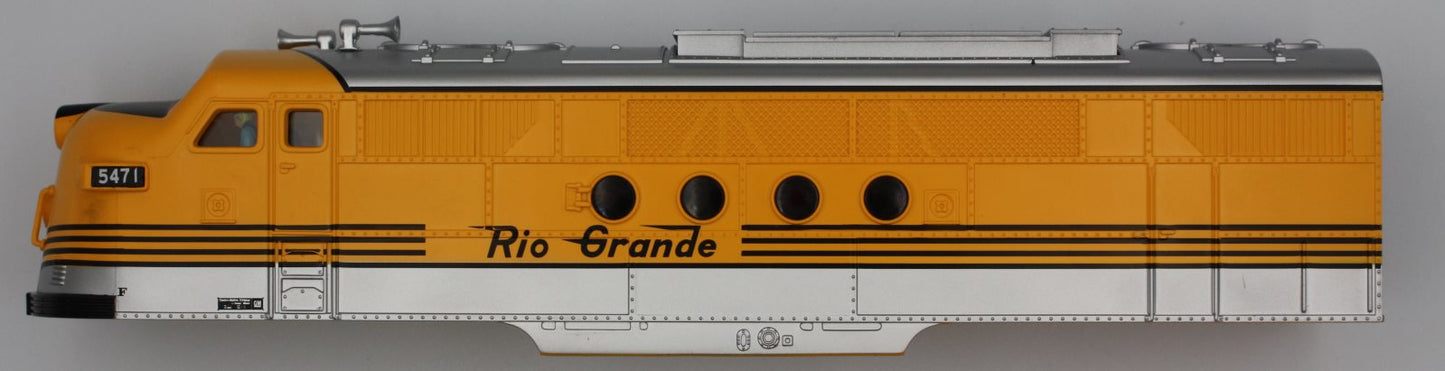 Lionel 82300-2 Rio Grande F3 Diesel Locomotive Body Shell #5471