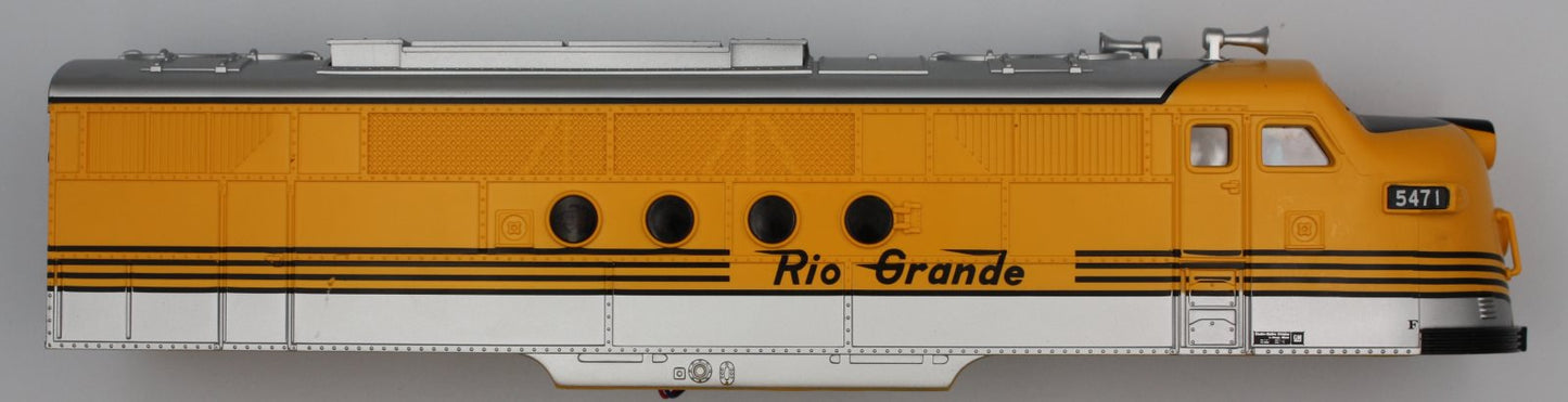 Lionel 82300-2 Rio Grande F3 Diesel Locomotive Body Shell #5471