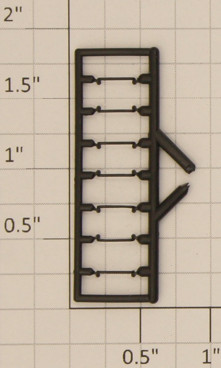 S-Helper 1278-09-03 Black Hopper End Grab Rail (Set of 7)