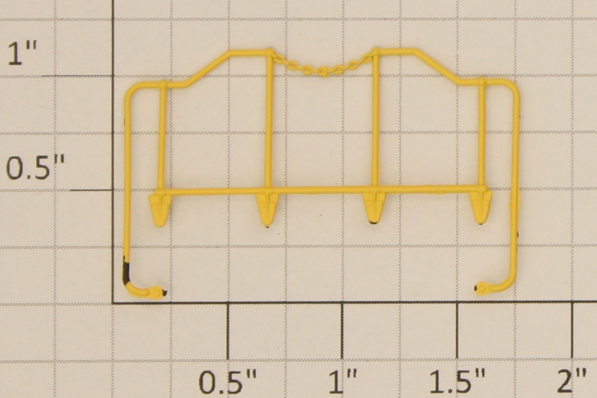 S-Helper 653-12-02-ELY Switcher Multiple Unit Electric Yellow End Railing