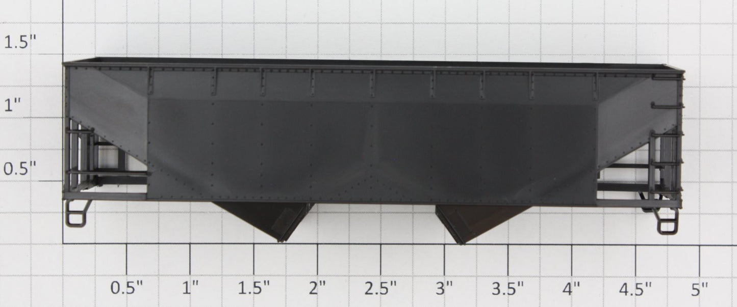 Athearn 54070X HO 34' Hopper Offset Flat Top Body Shell with Broken Ladder