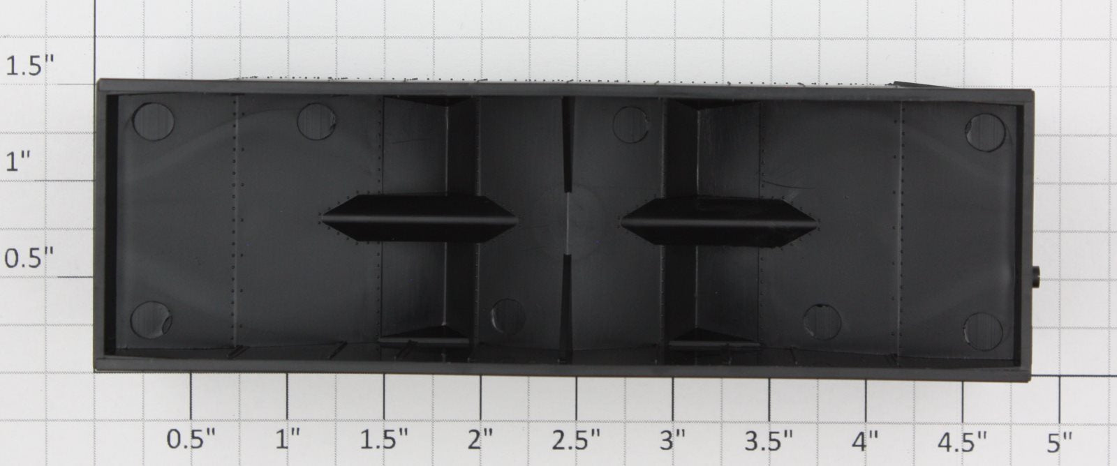 Athearn 54070X HO 34' Hopper Offset Flat Top Body Shell with Broken Ladder