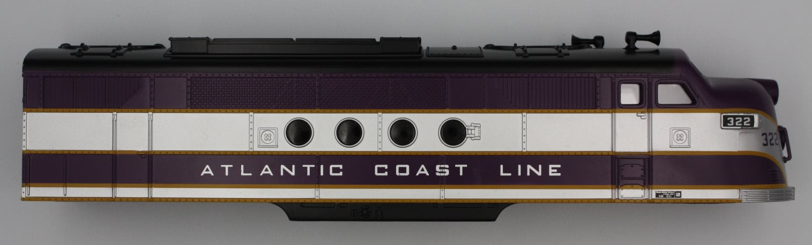 Lionel 82295-2 #322 Atlantic Coast Line F3 Diesel Locomotive Body Shell