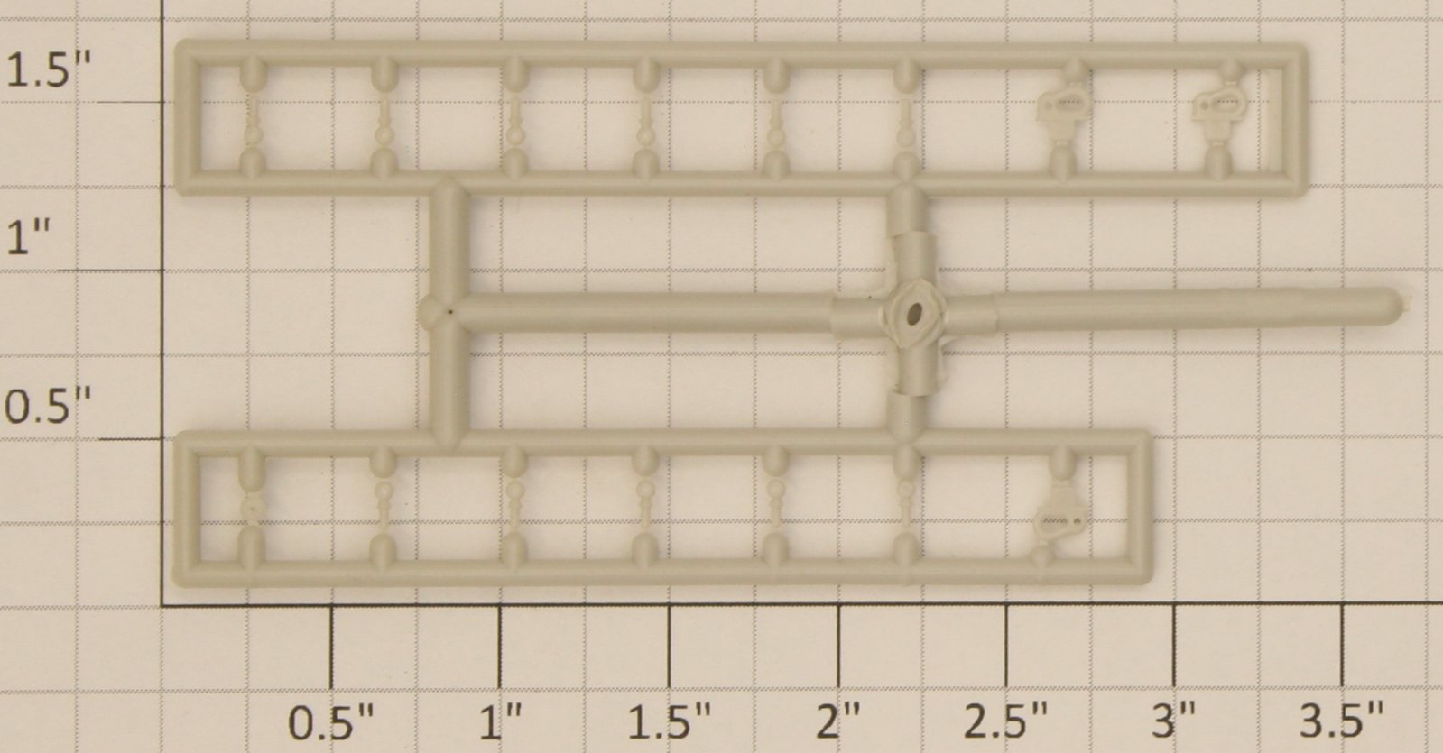 S-Helper 653-07-00 Unpainted Switcher Stanchion Sprue (Set of 15)
