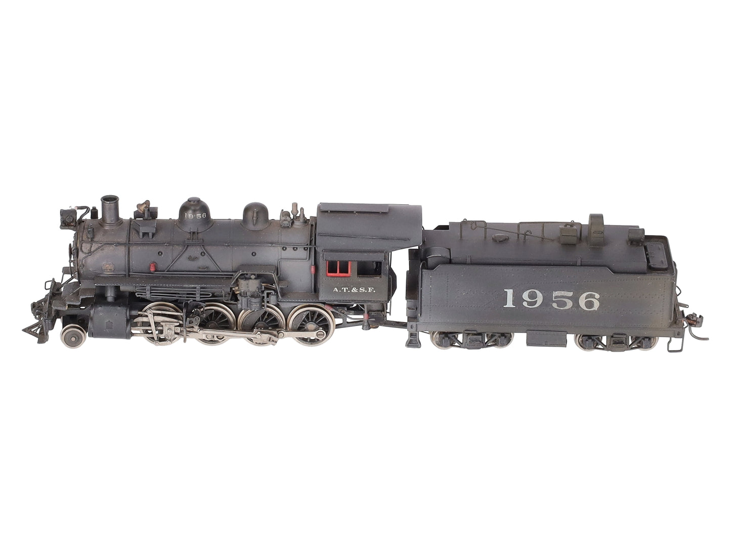 United Models HO Brass Santa Fe 2-8-0 Consolidation Locomotive -Painted VG/Box