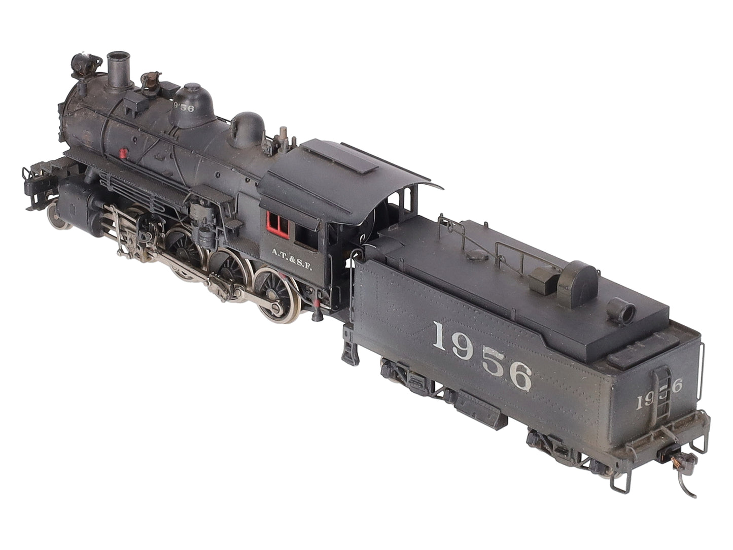 United Models HO Brass Santa Fe 2-8-0 Consolidation Locomotive -Painted VG/Box
