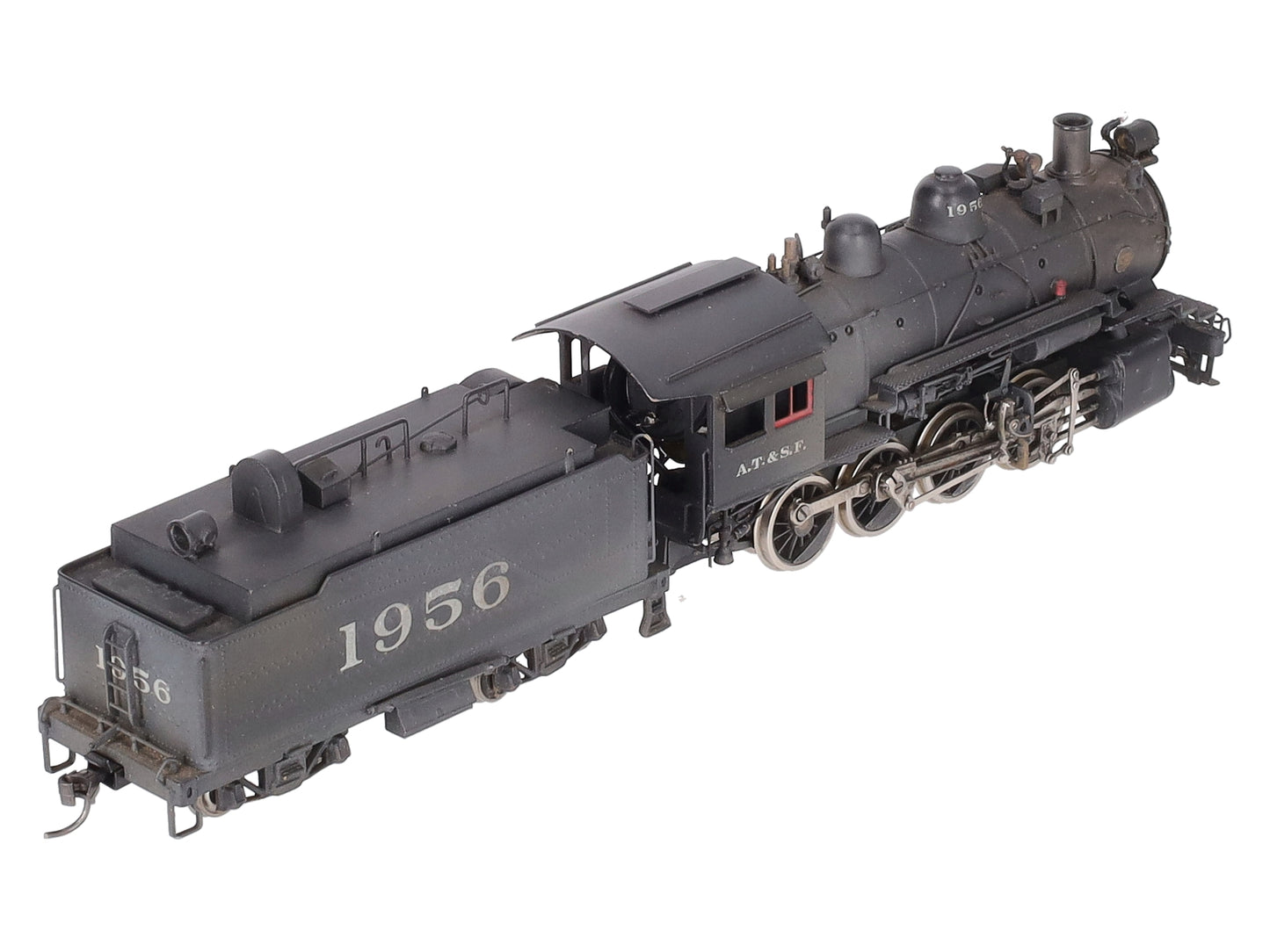 United Models HO Brass Santa Fe 2-8-0 Consolidation Locomotive -Painted VG/Box