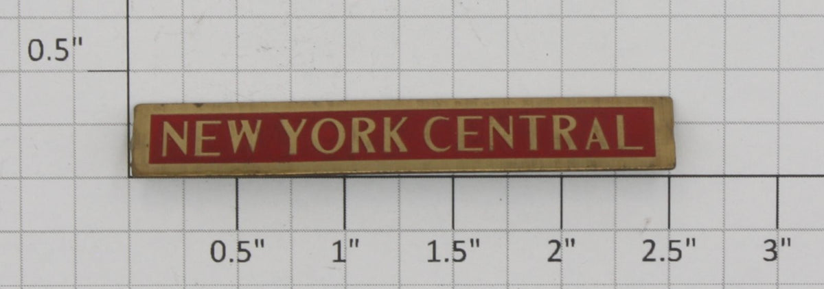 Lionel 100X-NY-1 New York Central Railway Express Brass Nameplate