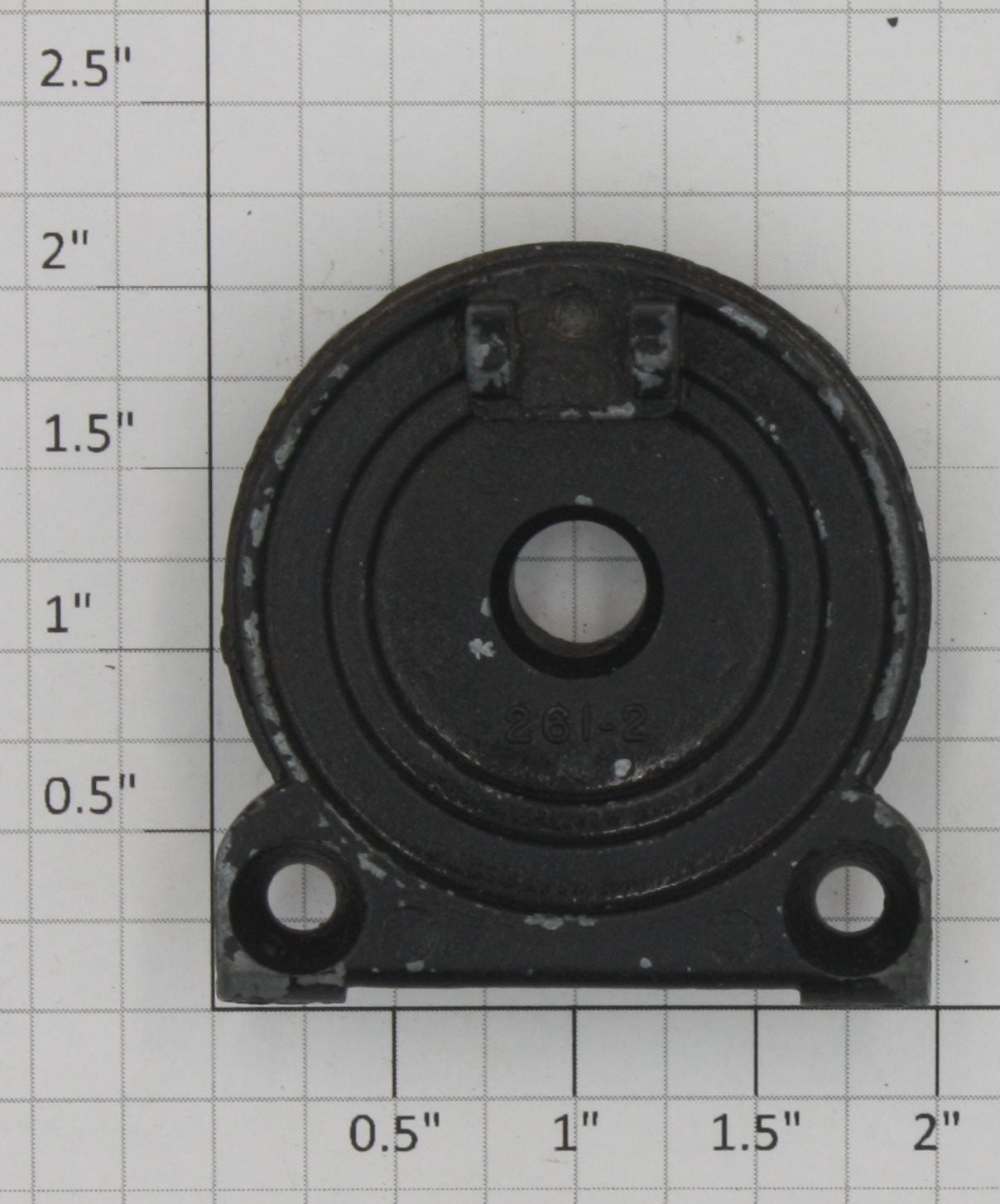 Lionel 261-2 Black Boiler Front with Flag Holders