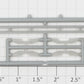 Athearn 105802 Unpainted N Scale Gray Boxcar Trim Kit