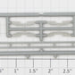 Athearn 105802 Unpainted N Scale Gray Boxcar Trim Kit