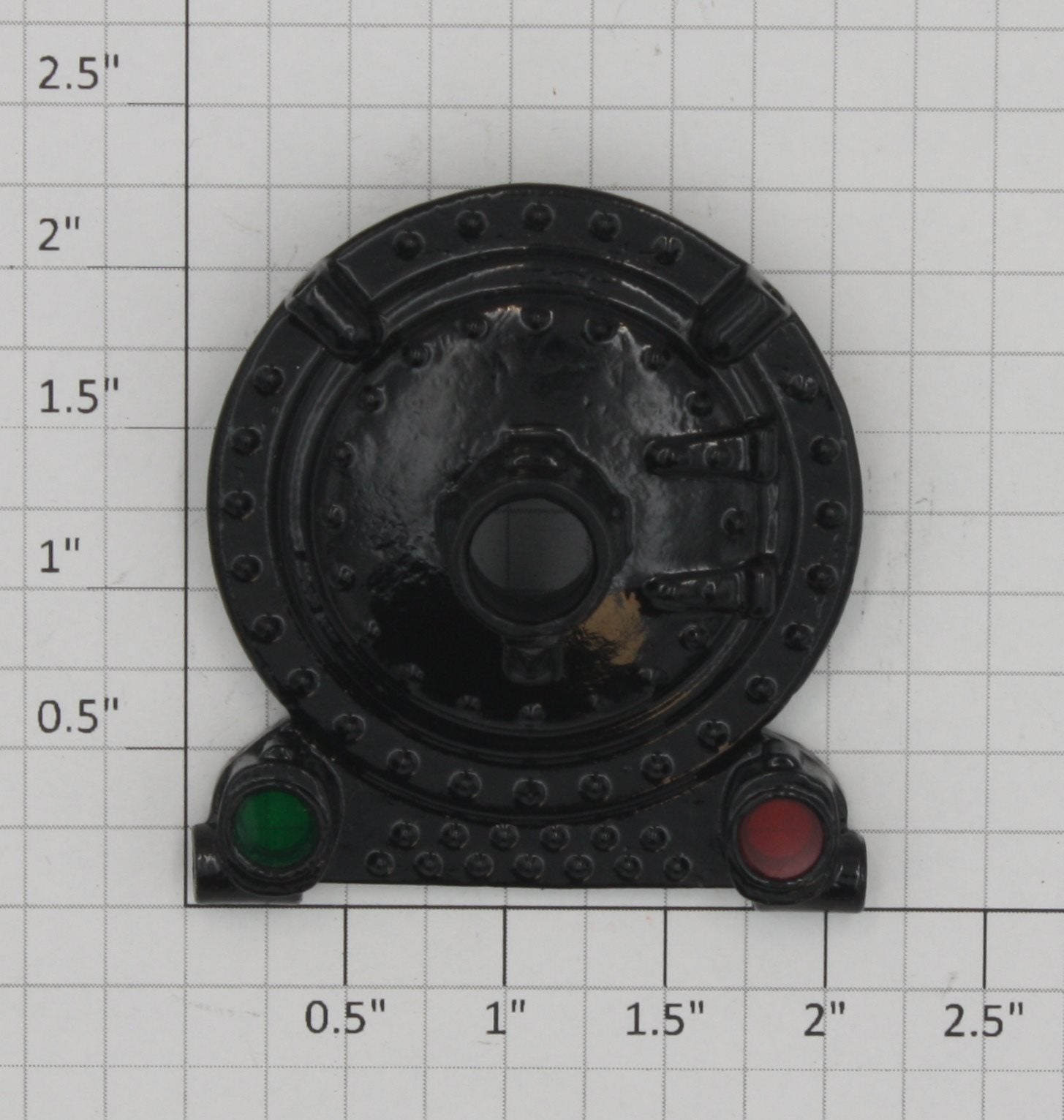 Lionel 260E-61 Black Boiler Front Flag Style without Center Lens