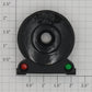 Lionel 260E-61 Black Boiler Front Flag Style without Center Lens