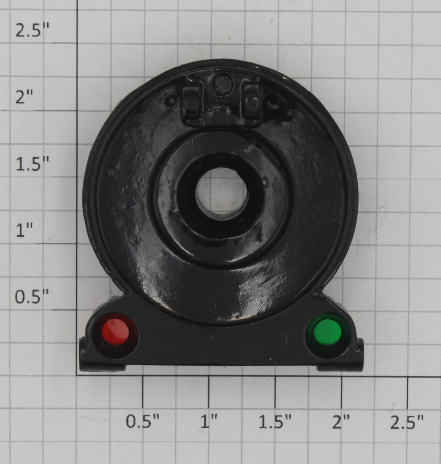 Lionel 260E-61 Black Boiler Front Flag Style without Center Lens