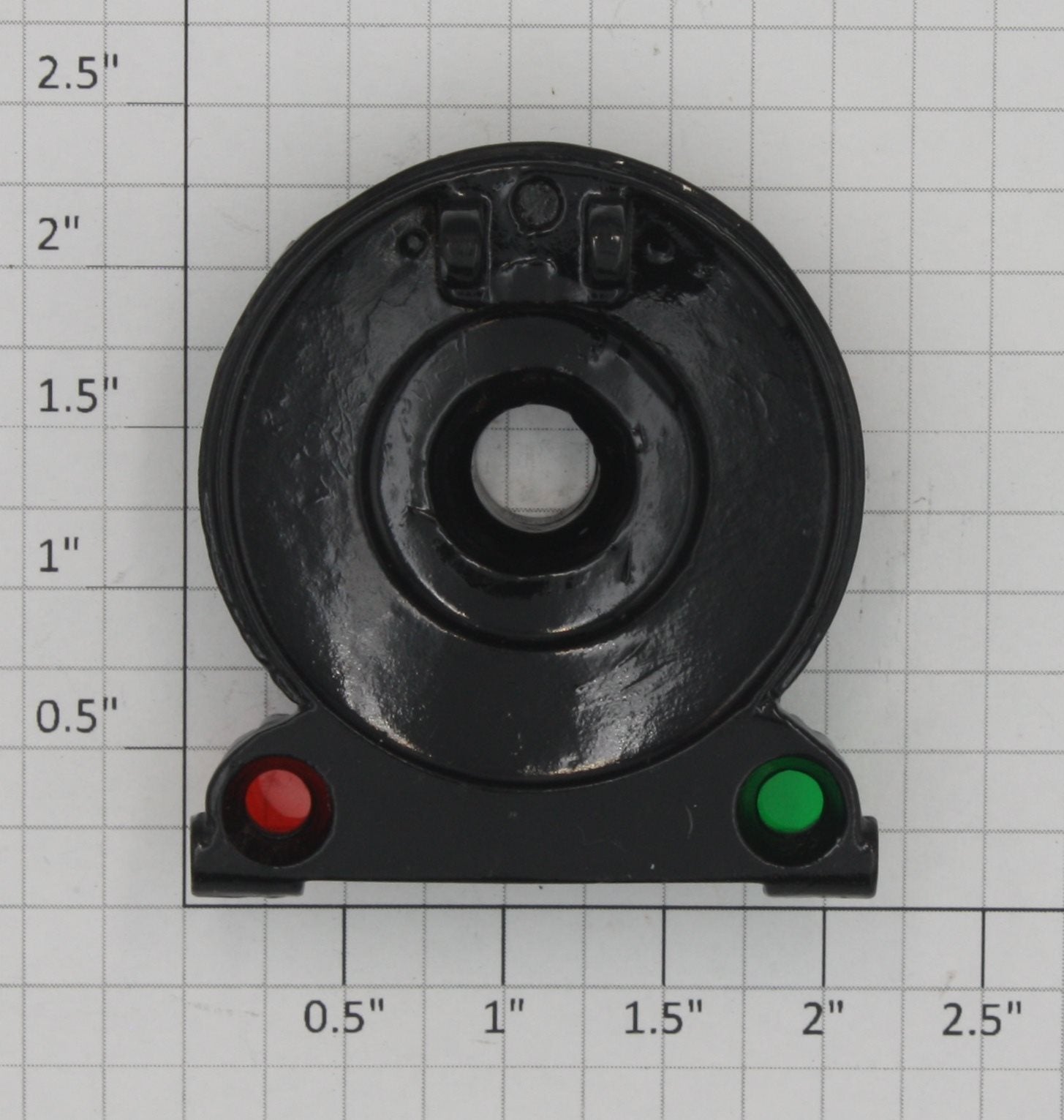 Lionel 260E-61 Black Boiler Front Flag Style without Center Lens