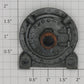 Lionel 261-2 Black Boiler Front with Flag Holders and Copper Bezel